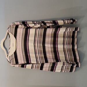 3X navy cream purple top